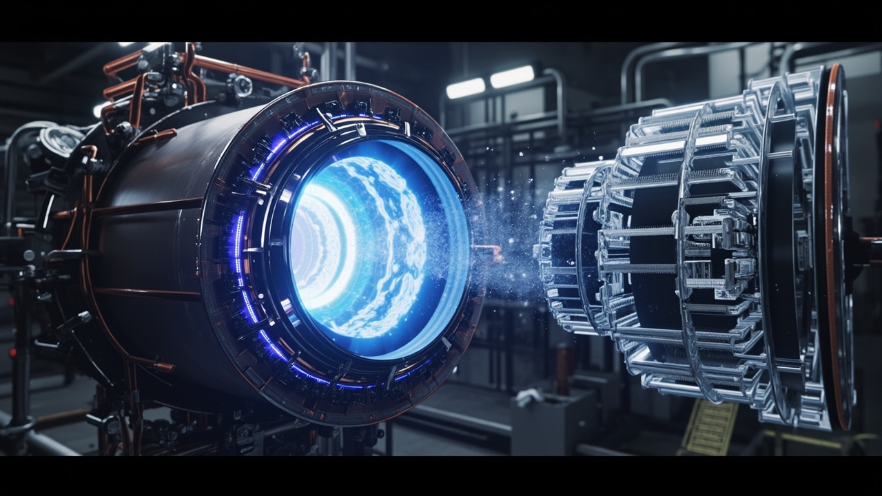 Imagen editorial generada por IA sobre Un detector podría delatar si un reactor de fusión produce material para armas nucleares.