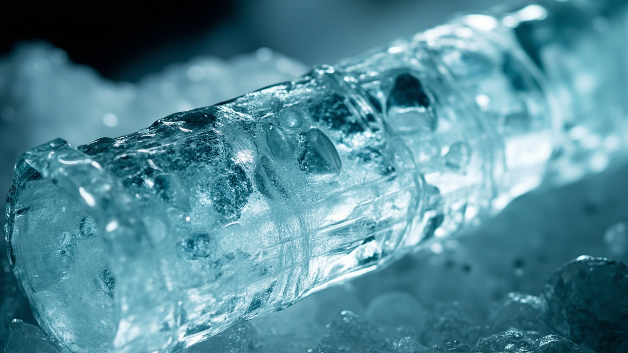 Imagen editorial generada por IA sobre El hielo tropical de los Andes reescribe la historia reciente del metano.