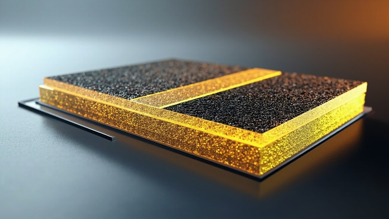 Imagen editorial generada por IA sobre Un módulo solar de perovskita alcanzó 26,2% de eficiencia con una capa de nanocristales.
