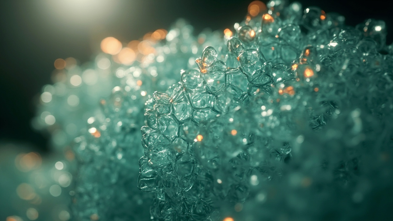Imagen editorial generada por IA sobre Una ruta química promete convertir CO2 en plásticos reciclables de alto rendimiento.